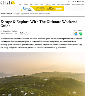 Grazia represents dharana for ultimate weekend