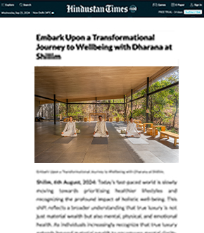 hindustan times covered dharana retreat